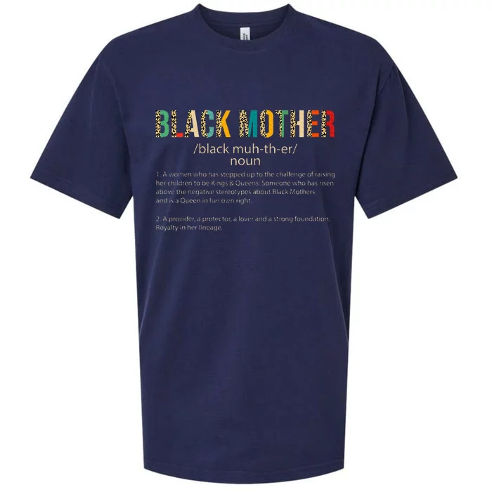 Black Mothers Definition Meaning Vintage For MotherS Day Sueded Cloud Jersey T-Shirt