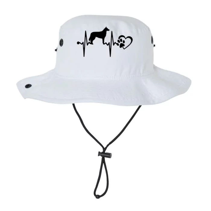 Belgian Malinois Dog Heartbeat Paw Love Funny Puppy Lover Funny Gift Legacy Cool Fit Booney Bucket Hat