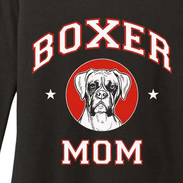 Boxer Mom Dog Mother Womens CVC Long Sleeve Shirt