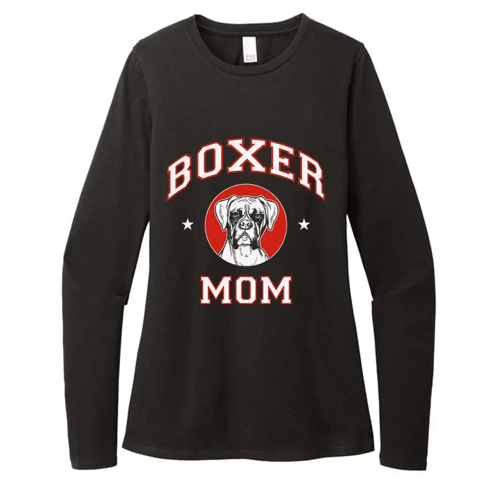 Boxer Mom Dog Mother Womens CVC Long Sleeve Shirt