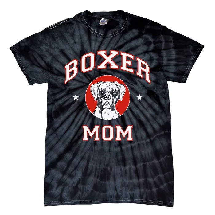 Boxer Mom Dog Mother Tie-Dye T-Shirt