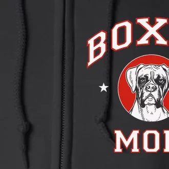 Boxer Mom Dog Mother Full Zip Hoodie