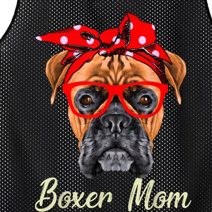 Boxer Mom Dog Women Mesh Reversible Basketball Jersey Tank