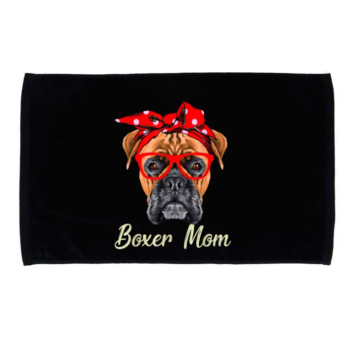 Boxer Mom Dog Women Microfiber Hand Towel