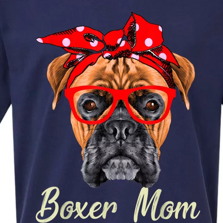 Boxer Mom Dog Women Sueded Cloud Jersey T-Shirt