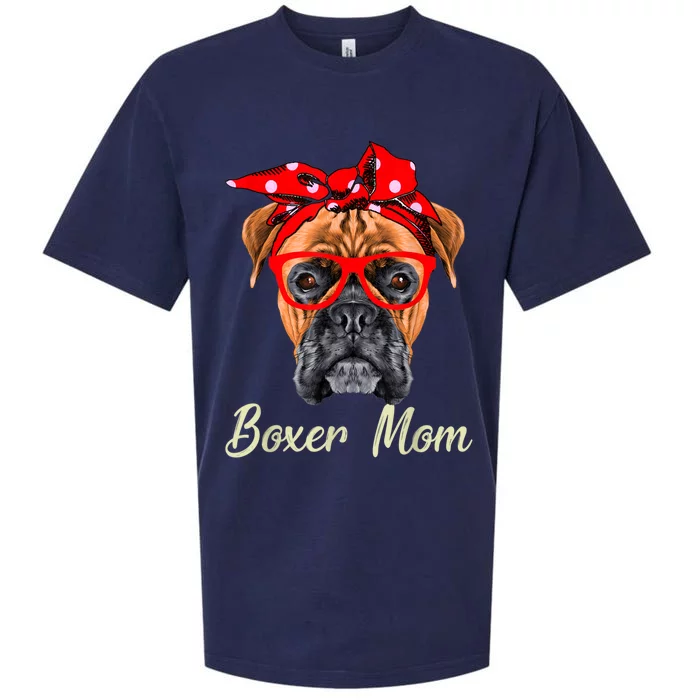 Boxer Mom Dog Women Sueded Cloud Jersey T-Shirt