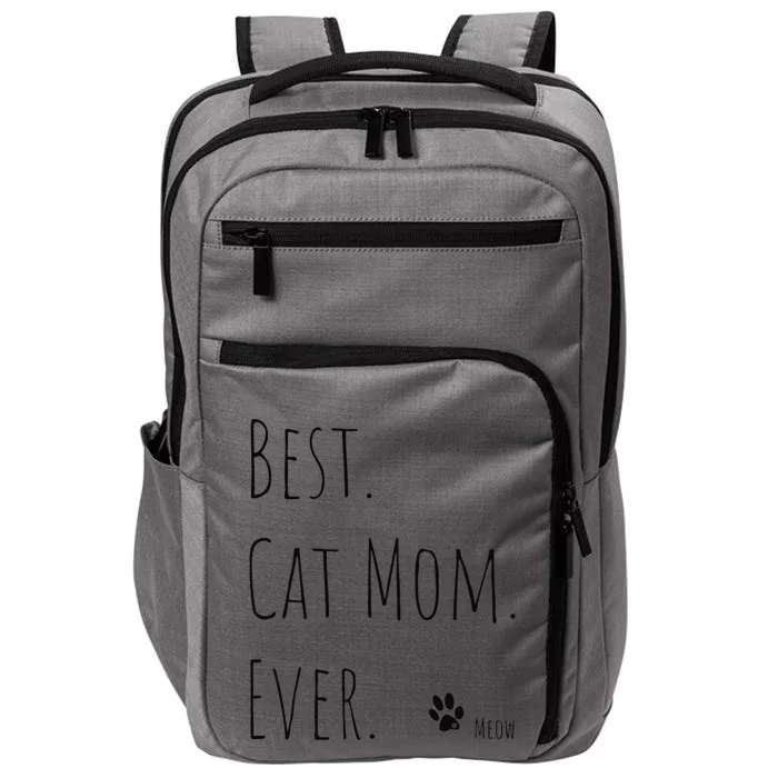 Best MotherS Day Gift Cat Mom Newman Works Meow Impact Tech Backpack