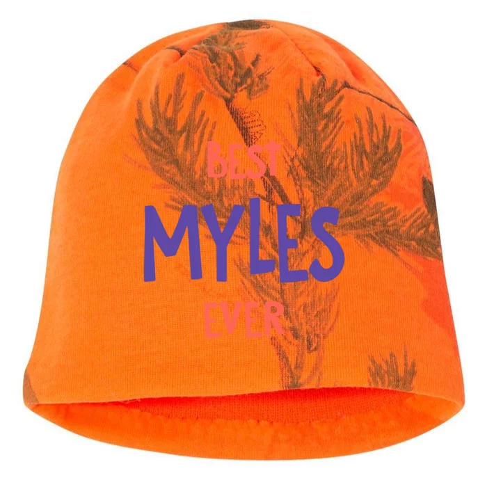 Best Myles Ever Personalized First Name Custom Nickname Gift Kati - Camo Knit Beanie