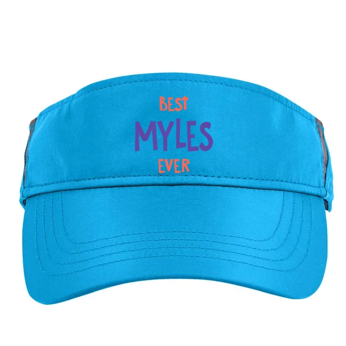 Best Myles Ever Personalized First Name Custom Nickname Gift Adult Drive Performance Visor