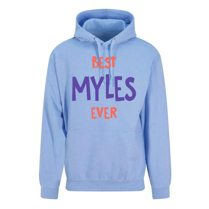 Best Myles Ever Personalized First Name Custom Nickname Gift Unisex Surf Hoodie