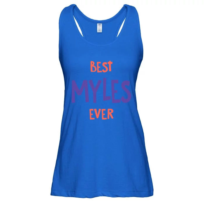 Best Myles Ever Personalized First Name Custom Nickname Gift Ladies Essential Flowy Tank