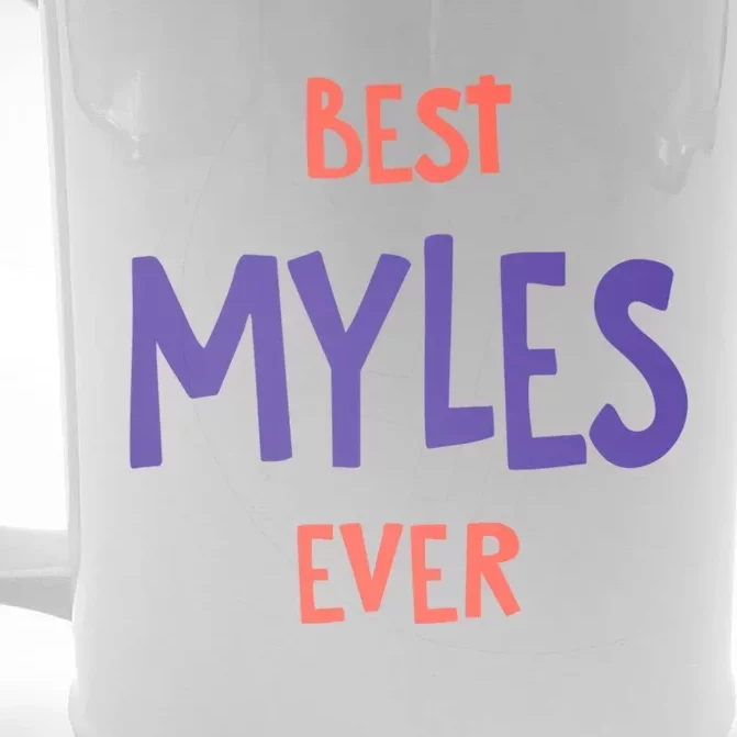 Best Myles Ever Personalized First Name Custom Nickname Gift Front & Back Beer Stein