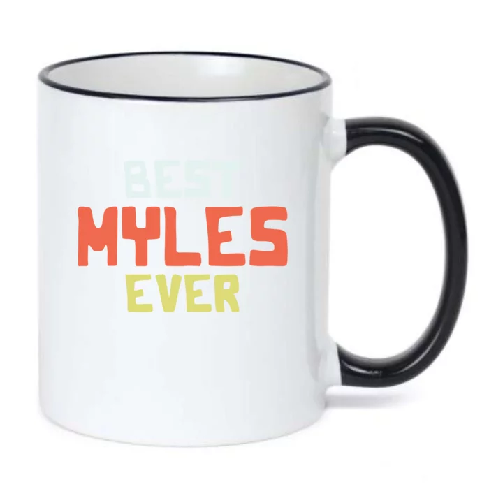 Best Myles Ever Personalized Name Custom Nickname Couples Cute Gift Black Color Changing Mug