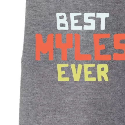 Best Myles Ever Personalized Name Custom Nickname Couples Cute Gift Doggie 3-End Fleece Hoodie