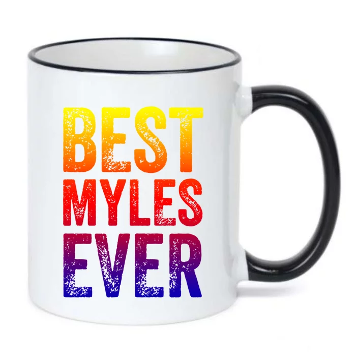 Best Myles Ever Gift Funny Personalized First Name Myles Meaningful Gift Black Color Changing Mug