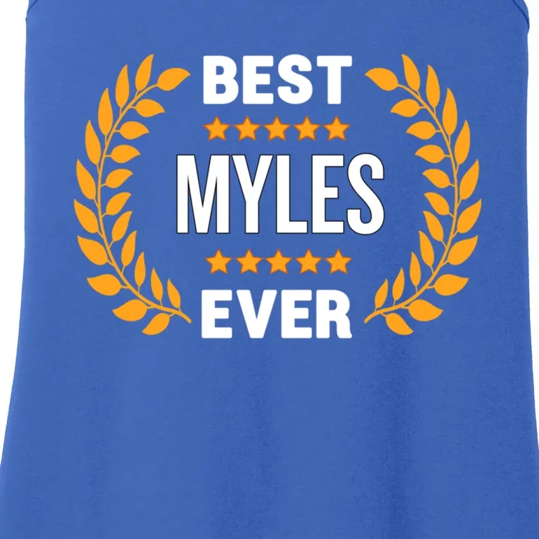 Best Myles Ever With Five Stars Name Myles Cool Gift Ladies Essential Tank