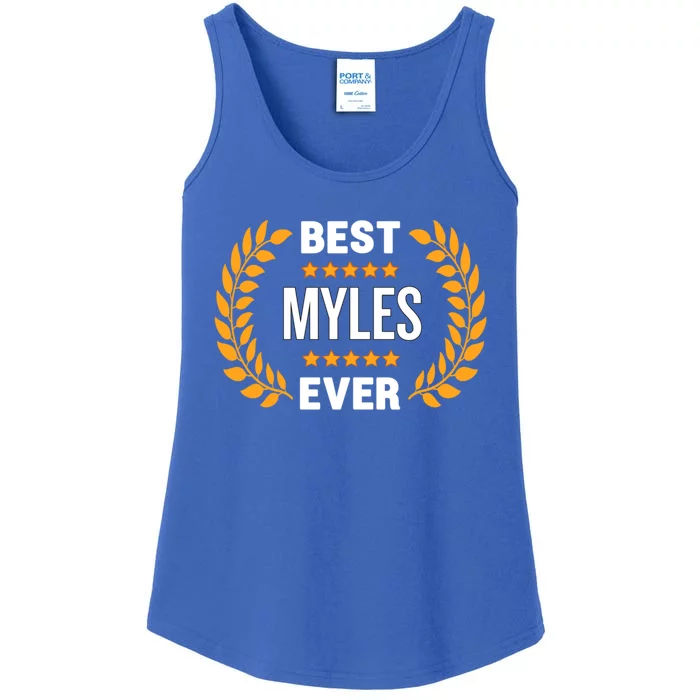 Best Myles Ever With Five Stars Name Myles Cool Gift Ladies Essential Tank