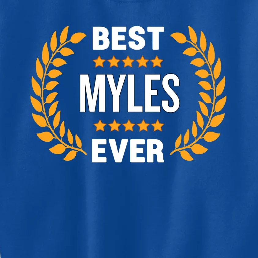 Best Myles Ever With Five Stars Name Myles Great Gift Kids Sweatshirt