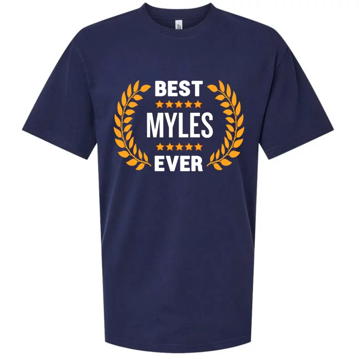 Best Myles Ever With Five Stars Name Myles Great Gift Sueded Cloud Jersey T-Shirt