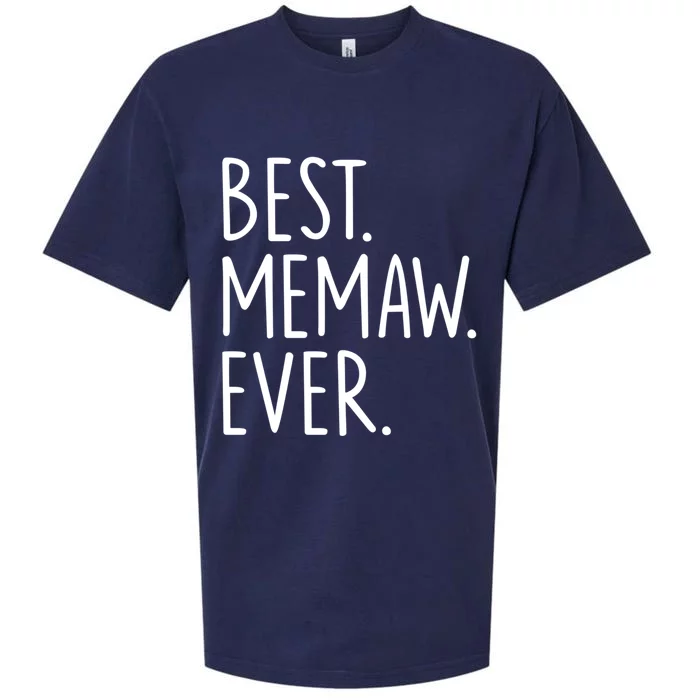 Best Memaw Ever Funny Gift Sueded Cloud Jersey T-Shirt