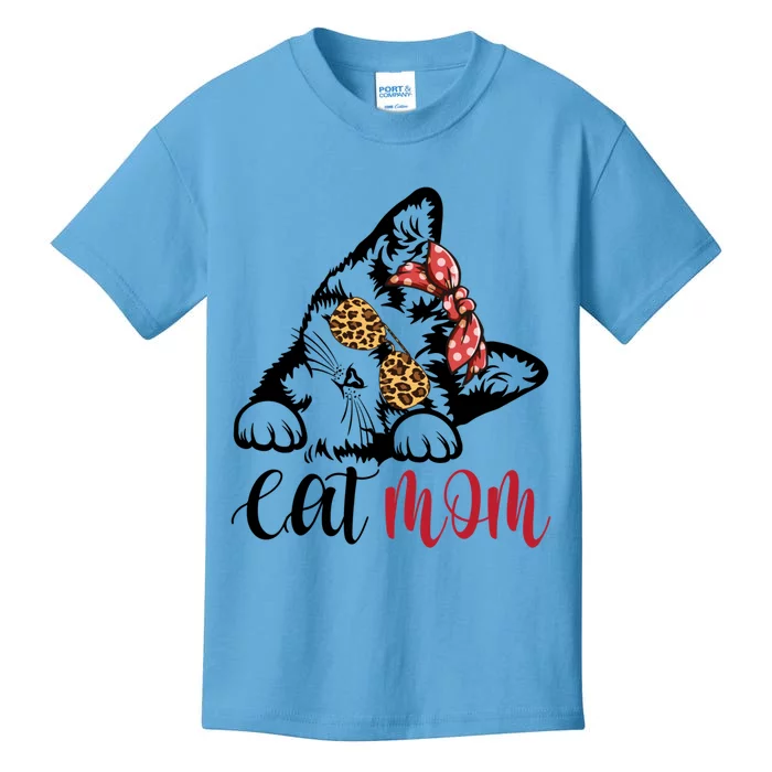 Best Mom Ever Meaningful Gift Funny Vintage Best Cat Mom Ever Gift Kids T-Shirt