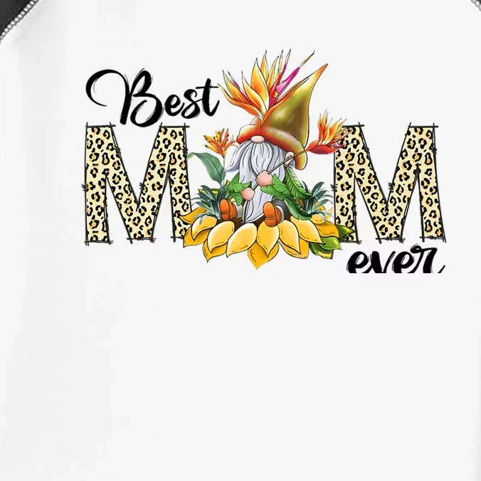 Best Mom Ever Sunflower Bird Of Paradise Flower Gnome Mom Infant Baby Jersey Bodysuit