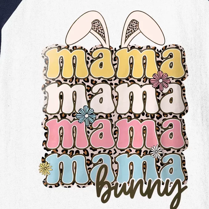 Bunny Mama Eater Day Mother Mom Family Matching Easter Day Gift Idea Baseball Sleeve Shirt