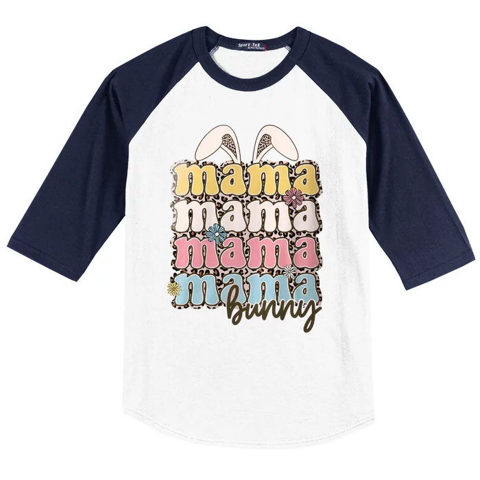 Bunny Mama Eater Day Mother Mom Family Matching Easter Day Gift Idea Baseball Sleeve Shirt