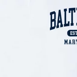 Baltimore Maryland Est 1729 Arched Varsity Text Softstyle Adult Sport Polo