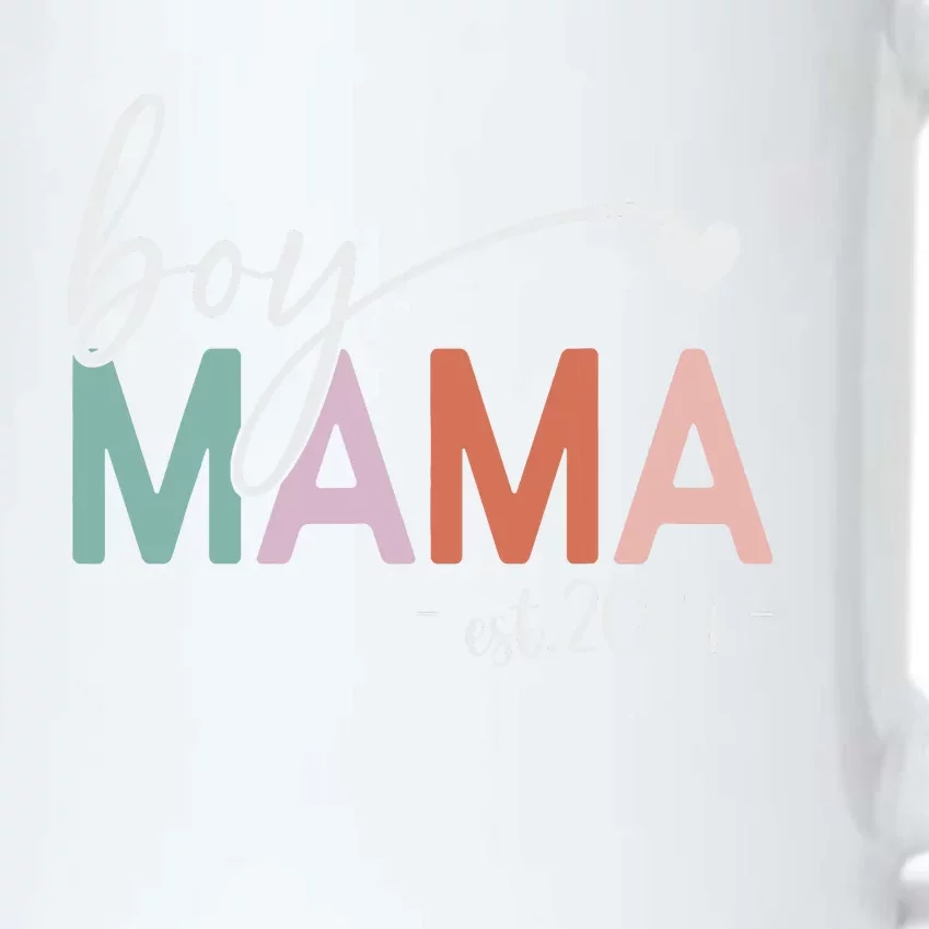 Boy Mama Est 2024 Boy Mom Pregnancy Mom To Be New Mama 2024 Black Color Changing Mug