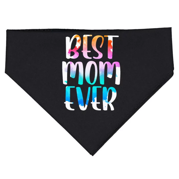 Best Mom Ever Mother's Day funny lover mom USA-Made Doggie Bandana