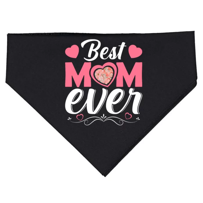 Best Mom Ever USA-Made Doggie Bandana