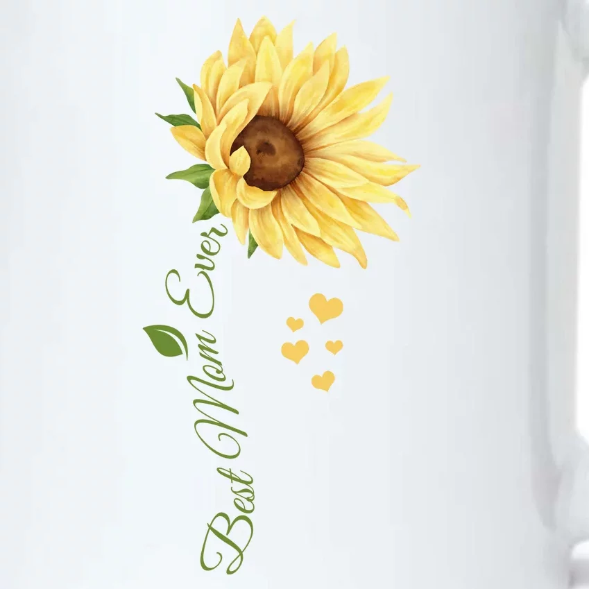 Best Mom Ever Sunflower Cute Mothers Day Black Color Changing Mug