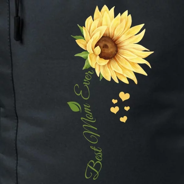 Best Mom Ever Sunflower Cute Mothers Day Daily Commute Backpack