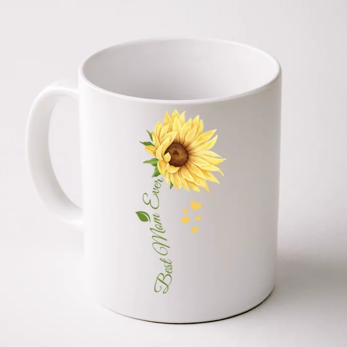 Best Mom Ever Sunflower Cute Mothers Day Front & Back Coffee Mug