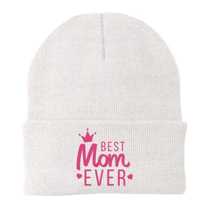 Best Mom Ever Crown Knit Cap Winter Beanie