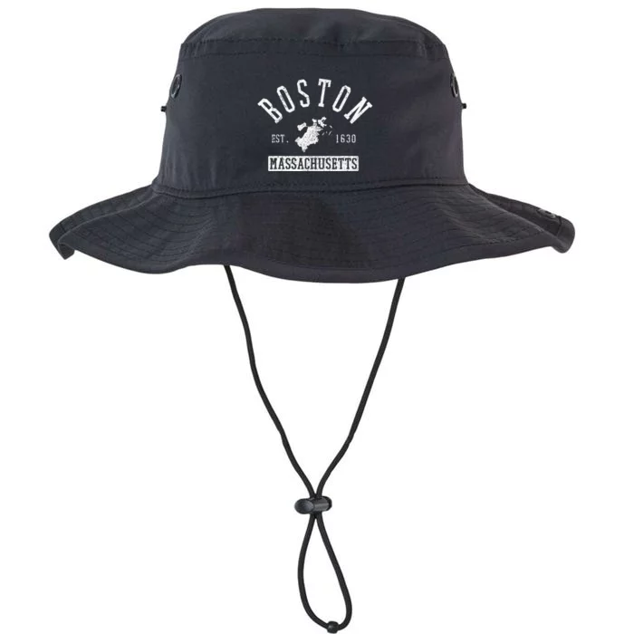 Boston Massachusetts Est. 1630 City Map Souvenir Gift Legacy Cool Fit Booney Bucket Hat