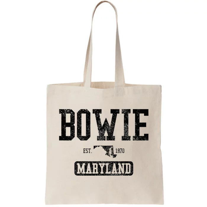 B.O.W.I.E Maryland Est. 1870 State Map Vintage Tote Bag