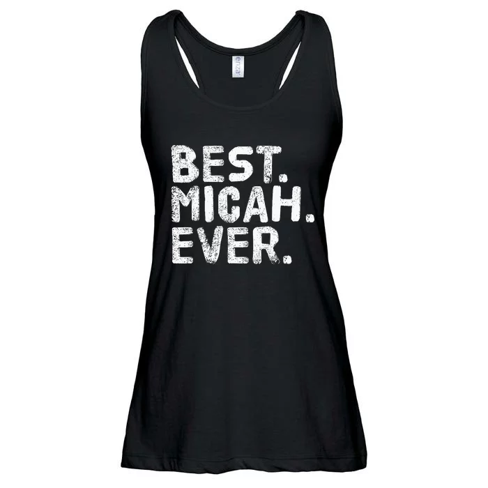 Best. Micah. Ever. Funny Personalized Name Joke Gift Idea Ladies Essential Flowy Tank