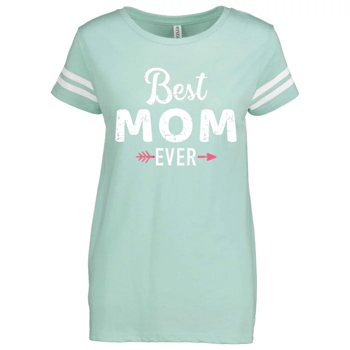 Best Mom Ever Mothers Day Cool Gift Enza Ladies Jersey Football T-Shirt