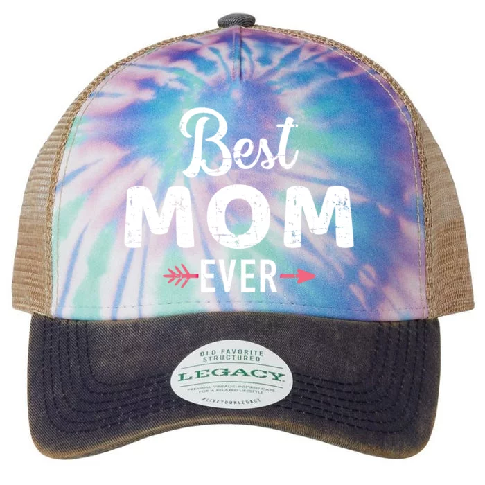 Best Mom Ever Mothers Day Cool Gift Legacy Tie Dye Trucker Hat