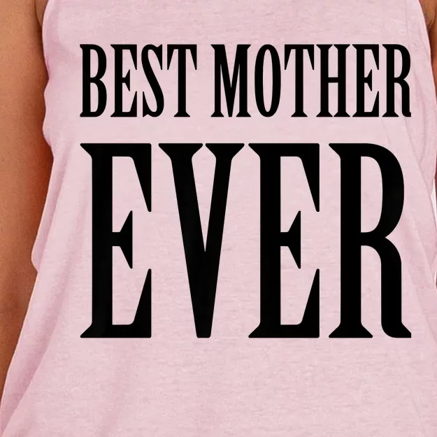 BEST MOTHER EVER Women's Knotted Racerback Tank