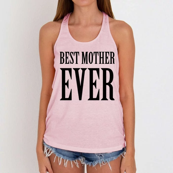 BEST MOTHER EVER Women's Knotted Racerback Tank