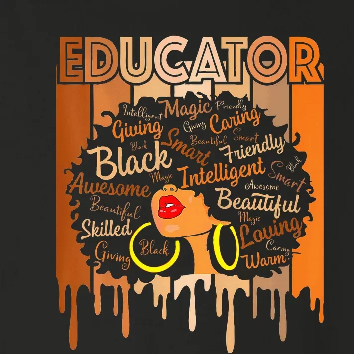 Black Melanin Educator Apparel American African Pride Toddler Long Sleeve Shirt