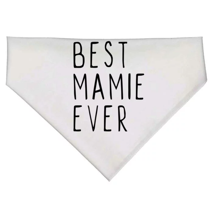 Best Mamie Ever Family Funny Cool Gift USA-Made Doggie Bandana