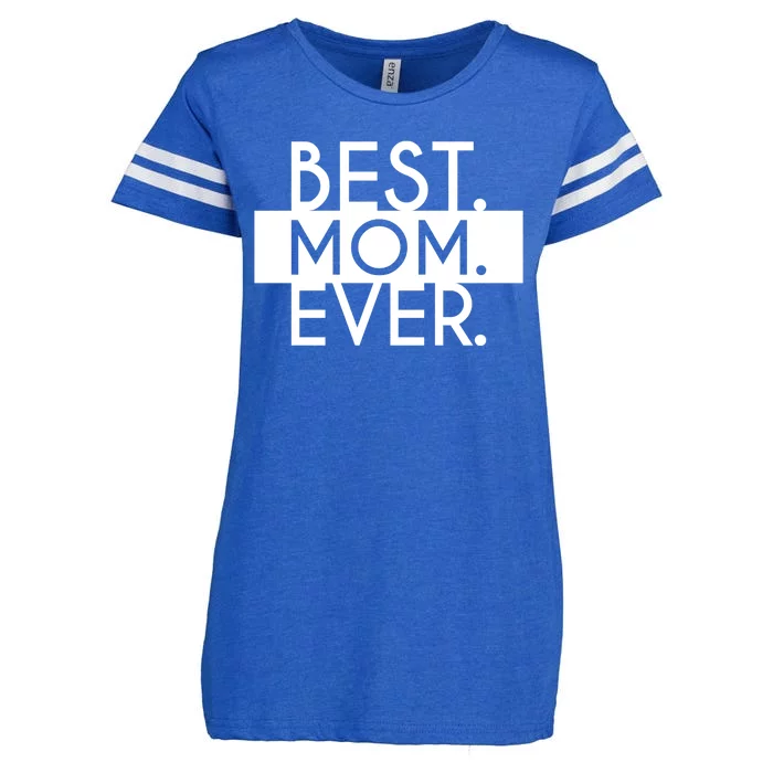 Best Mom Ever Cute Gift Enza Ladies Jersey Football T-Shirt