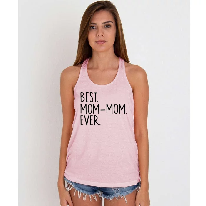 Best Momgiftmom Ever Meaningful Gift Women's Knotted Racerback Tank