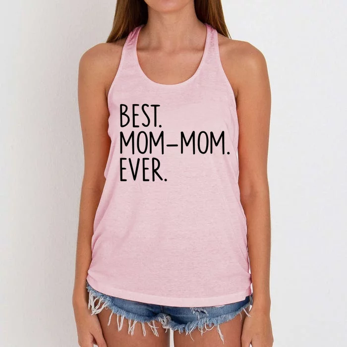 Best Momgiftmom Ever Meaningful Gift Women's Knotted Racerback Tank