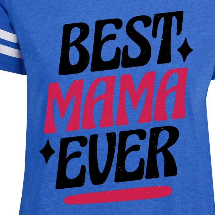 Best MAMA Ever Enza Ladies Jersey Football T-Shirt