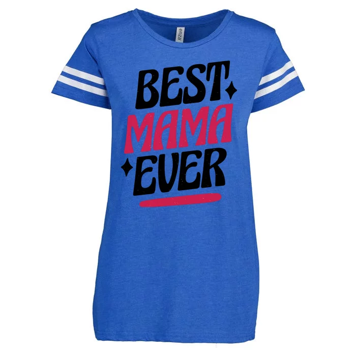 Best MAMA Ever Enza Ladies Jersey Football T-Shirt